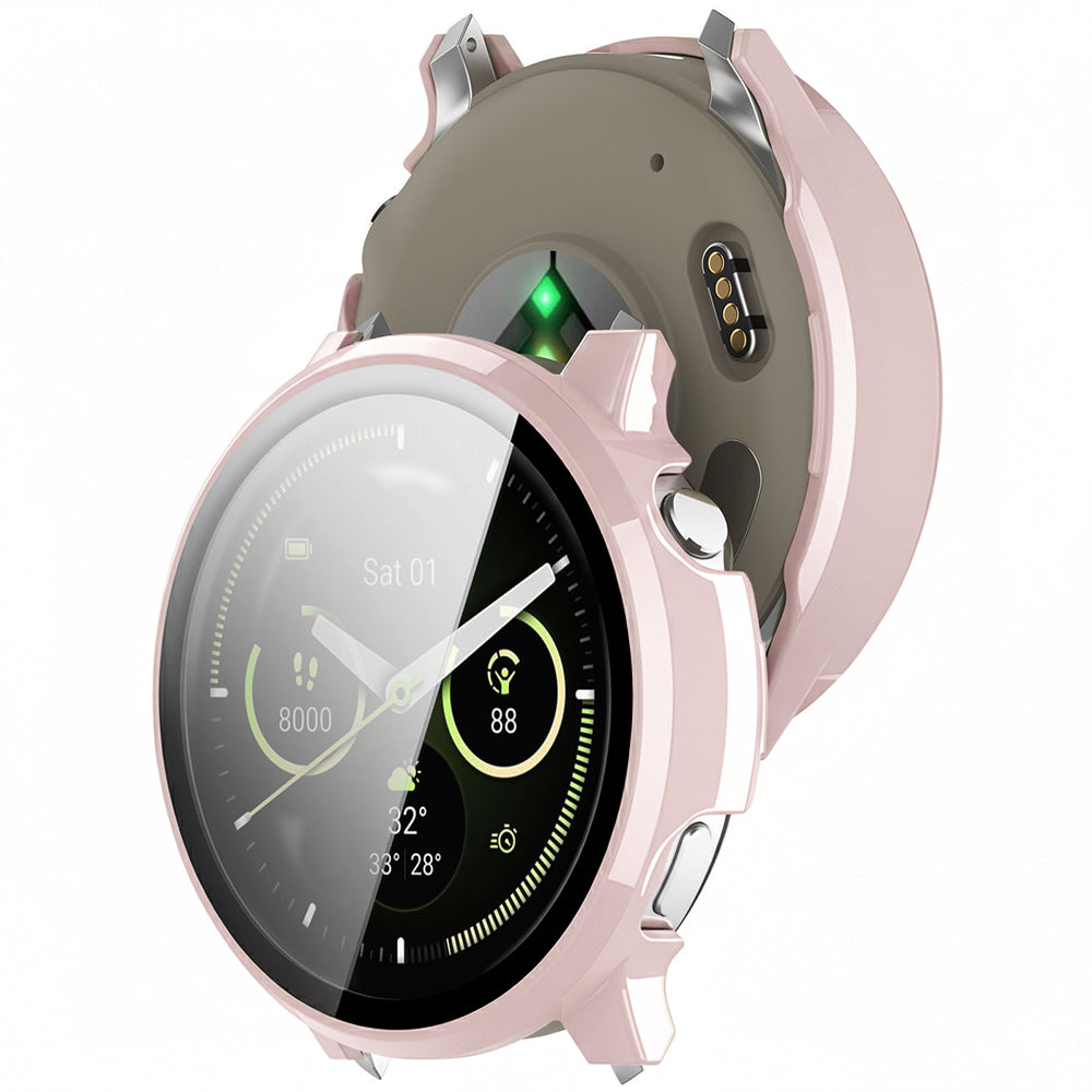 Techsuit Defense360 Pro -suojakotelo Garmin Venu 4 41mm:lle, Pinkki