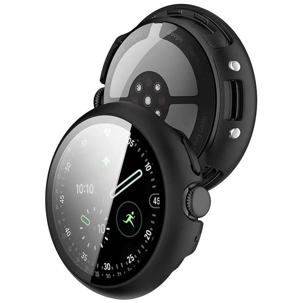 Techsuit Defense360 Pro -suojakotelo Google Pixel Watch 4 45mm, Musta