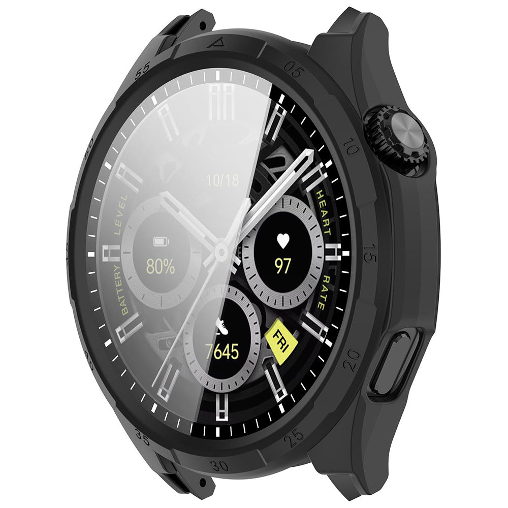 Techsuit Defense360 Pro -suojakuori Honor Watch 6 -kellolle, musta