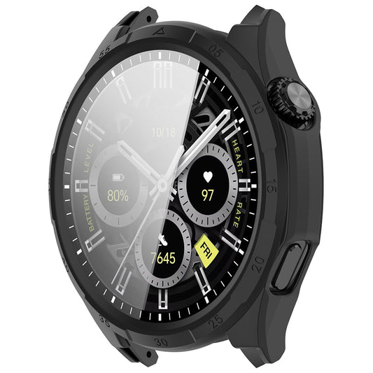 Techsuit Defense360 Pro -suojakuori Honor Watch 6 -kellolle, musta