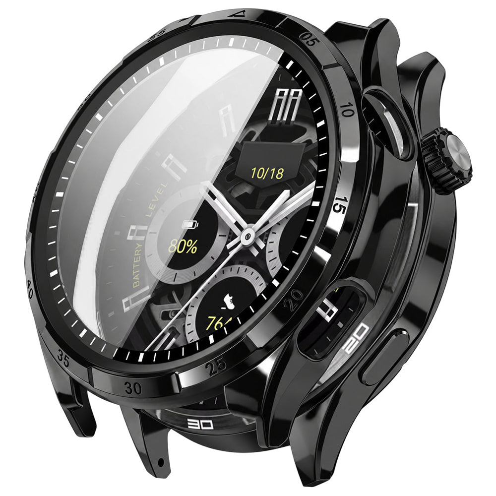 Techsuit Defense360 Pro -suojakuori Honor Watch 6 -kellolle, musta