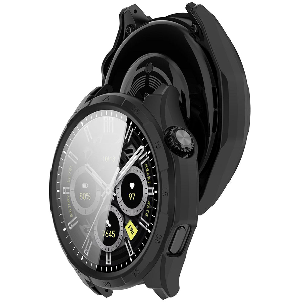 Techsuit Defense360 Pro -suojakuori Honor Watch 6 -kellolle, musta