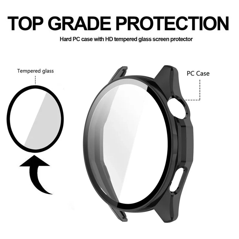 Techsuit Defense360 Pro -suojakotelo Huawei Watch GT 6 46mm -kelloon, Musta