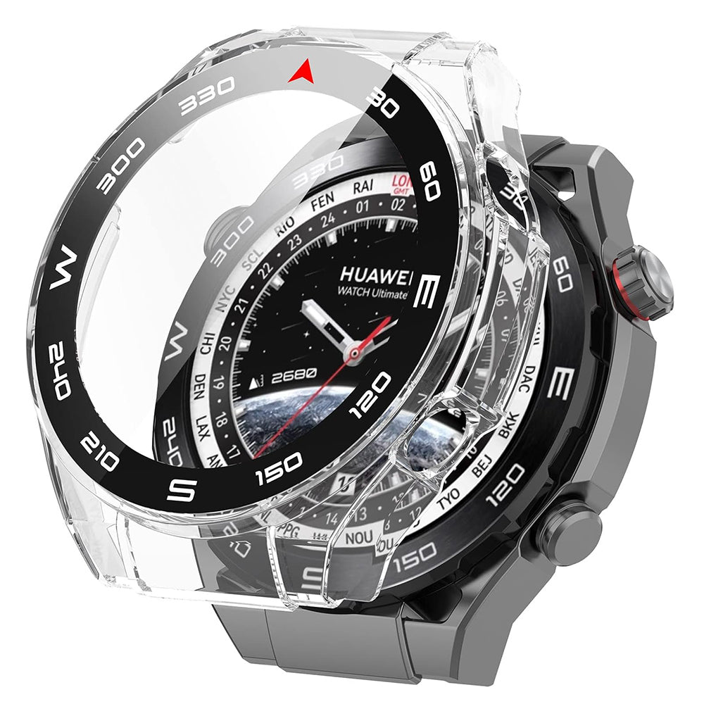 Techsuit Defense360 Pro Bezel -kuori Huawei Watch Ultimatelle, läpinäkyvä