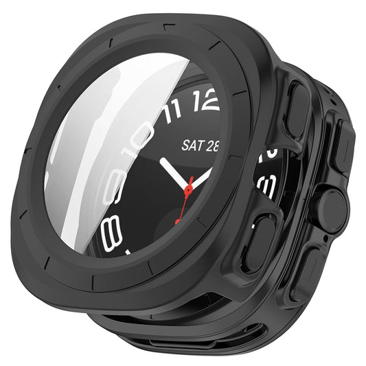 Techsuit Defense360 Pro -kuori Samsung Galaxy Watch Ultra -kellolle, musta