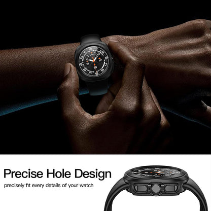 Techsuit Defense360 Pro -kuori Samsung Galaxy Watch Ultra -kellolle, musta