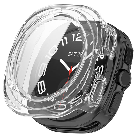 Techsuit Defense360 Pro -kuori Samsung Galaxy Watch Ultra -kellolle, läpinäkyvä
