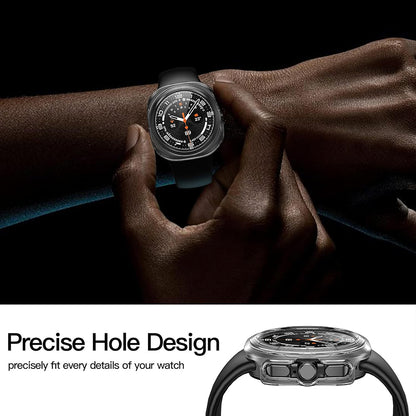 Techsuit Defense360 Pro -kuori Samsung Galaxy Watch Ultra -kellolle, läpinäkyvä