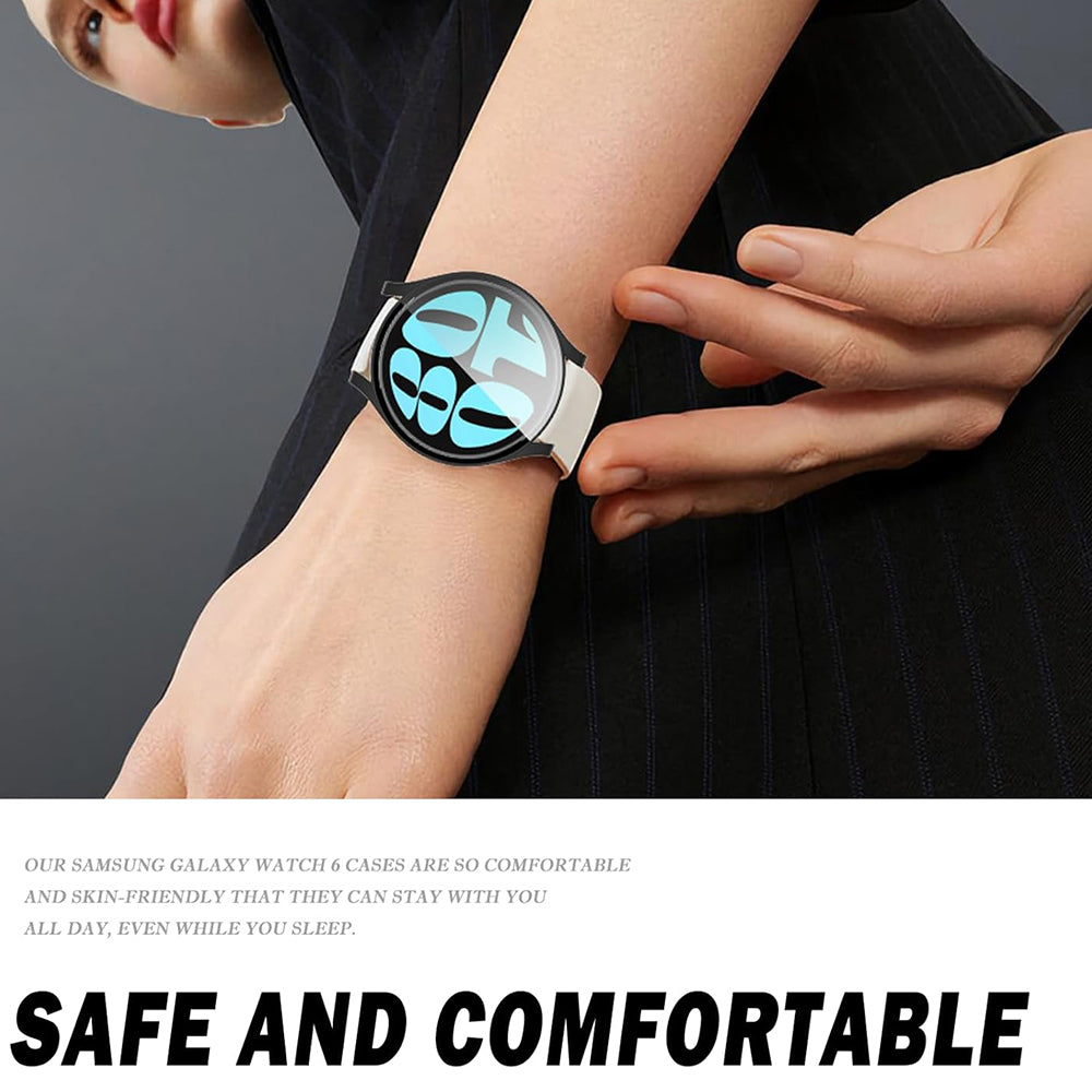 Techsuit Defense360 Pro -kuori Samsung Galaxy Watch6 40mm:lle, Musta