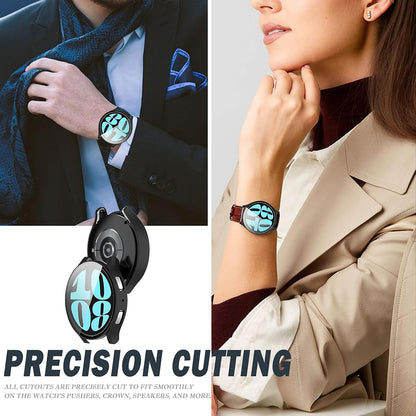 Techsuit Defense360 Pro -kuori Samsung Galaxy Watch6 40mm:lle, Musta