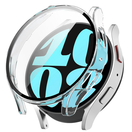 Techsuit Defense360 Pro -kuori Samsung Galaxy Watch6 40mm:lle, läpinäkyvä