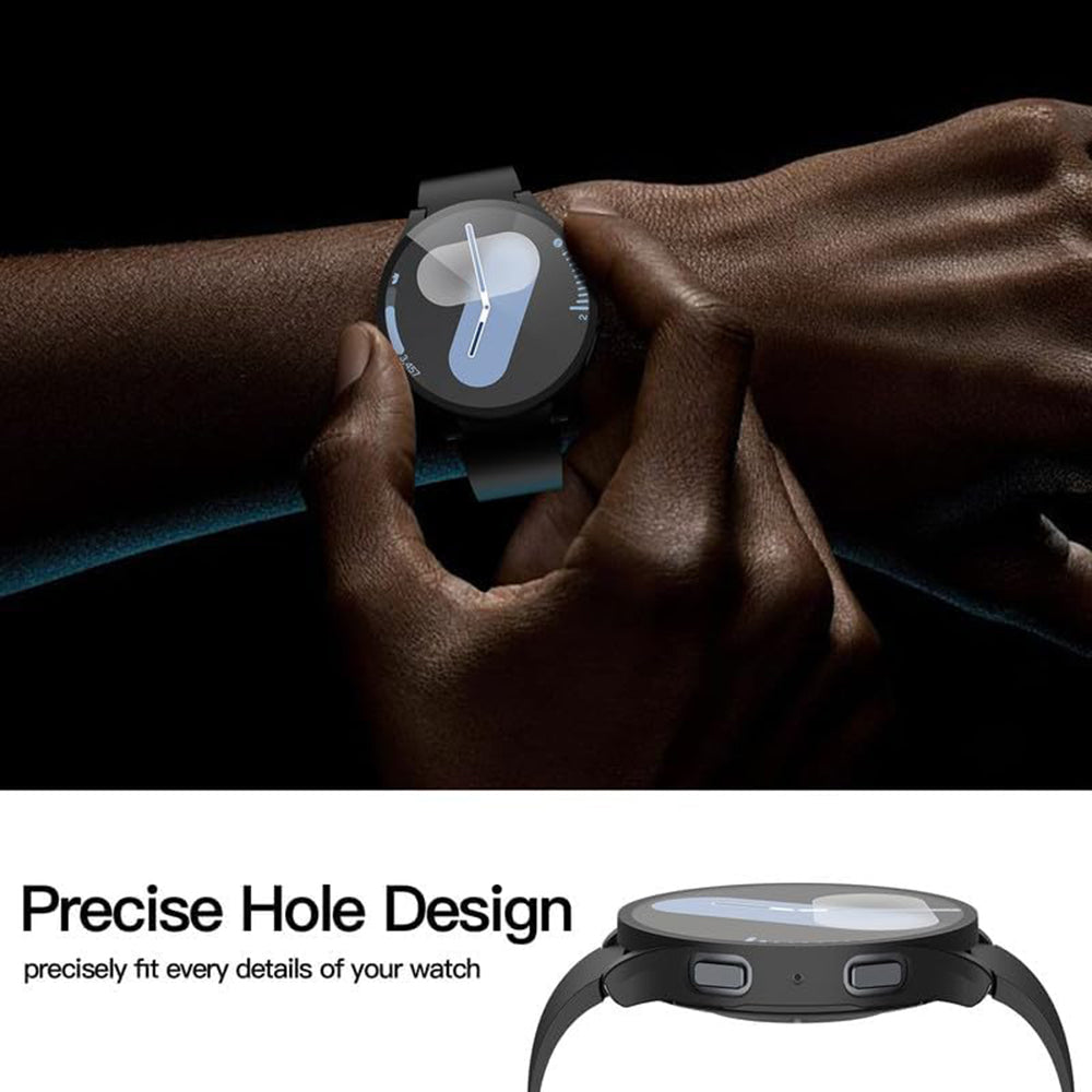 Techsuit Defense360 Pro -kuori Samsung Galaxy Watch7 40mm:lle, Musta