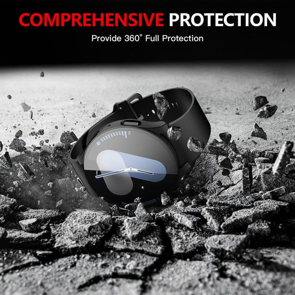 Techsuit Defense360 Pro -kuori Samsung Galaxy Watch7 40mm:lle, Musta