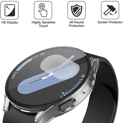 Techsuit Defense360 Pro -kuori Samsung Galaxy Watch7 40mm:lle, läpinäkyvä
