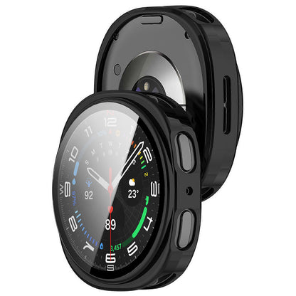 Techsuit Defense360 Pro -kuori Samsung Galaxy Watch8 40mm:lle, Musta