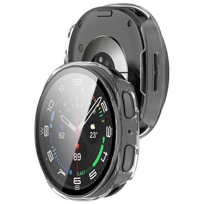 Techsuit Defense360 Pro -kuori Samsung Galaxy Watch8 40mm:lle, läpinäkyvä