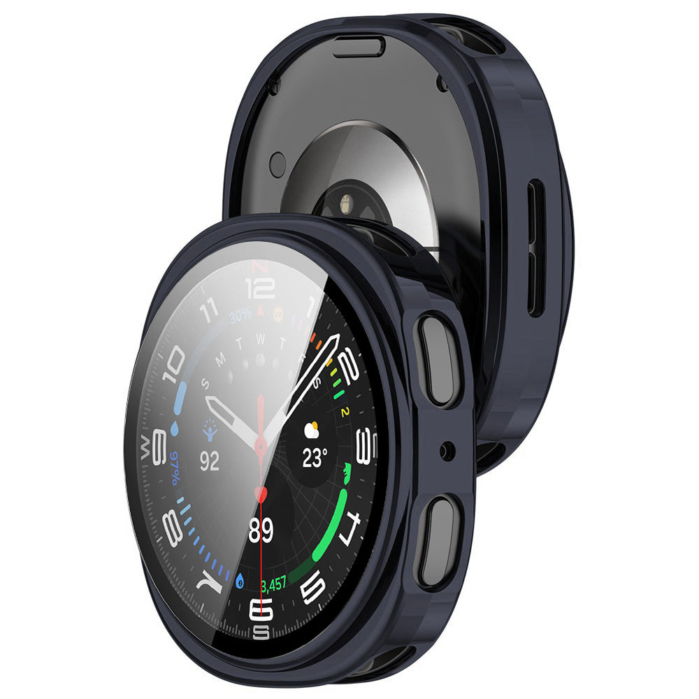 Techsuit Defense360 Pro -kuori Samsung Galaxy Watch8 44mm:lle, Laivastonsininen