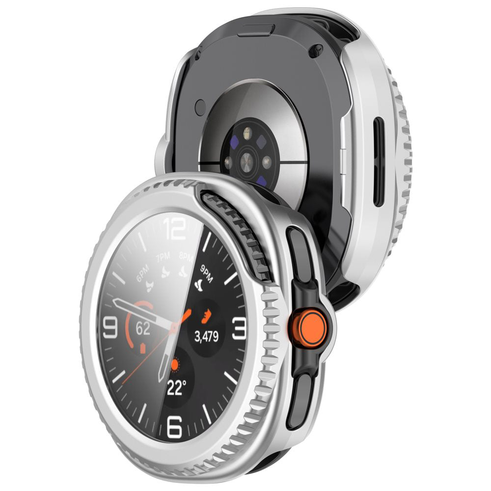 Techsuit Defense360 Pro -kuori Samsung Galaxy Watch8 Classicille, hopea