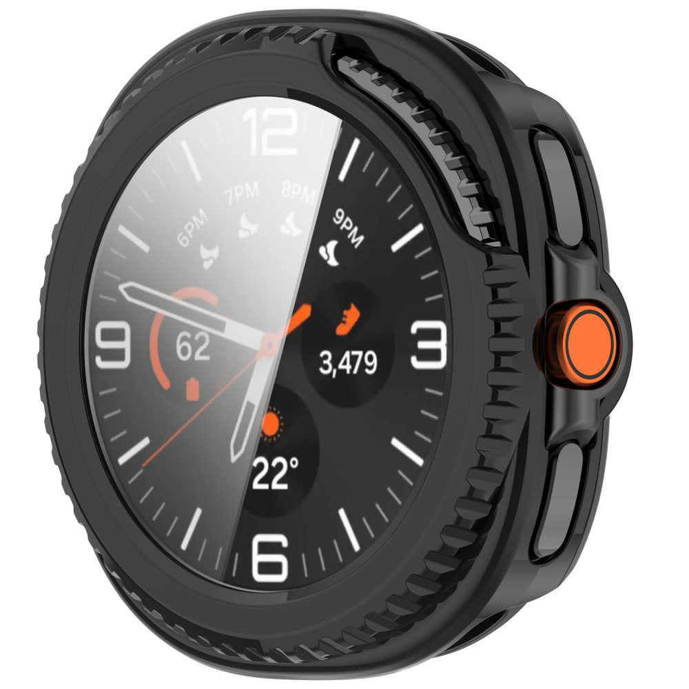 Techsuit Defense360 Pro -kuori Samsung Galaxy Watch8 Classicille, Laivastonsininen