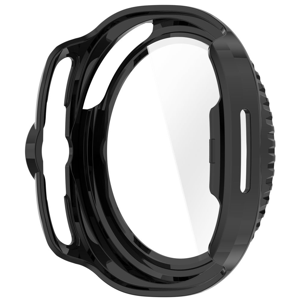 Techsuit Defense360 Pro -kuori Samsung Galaxy Watch8 Classicille, musta