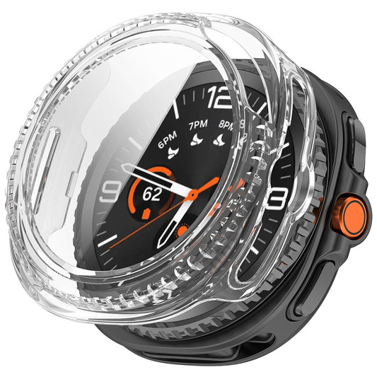 Techsuit Defense360 Pro -kuori Samsung Galaxy Watch8 Classicille, läpinäkyvä