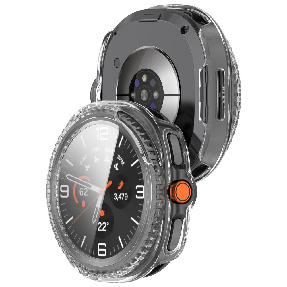 Techsuit Defense360 Pro -kuori Samsung Galaxy Watch8 Classicille, läpinäkyvä