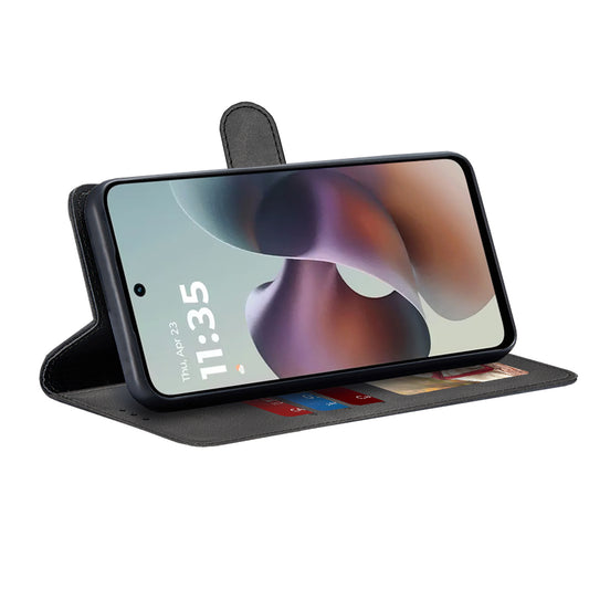Suojakuori Motorola Moto G56:lle, Techsuit, Diary Book, Musta