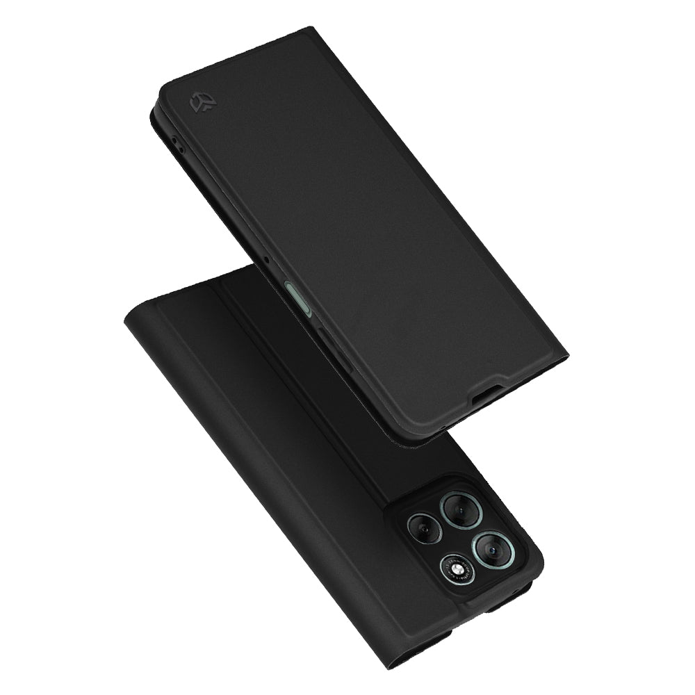 Kuori Motorola Moto G56:lle, Techsuit, Magskin Book, Musta