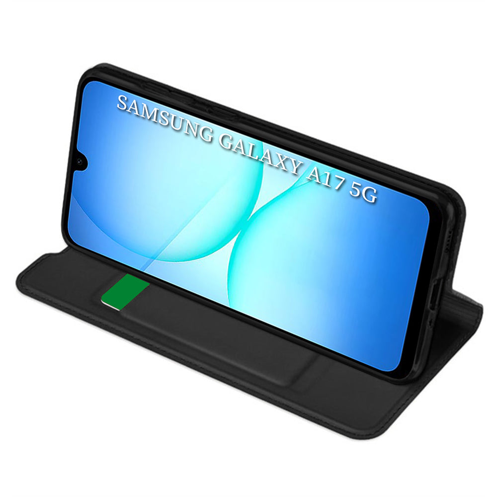 Kuori Samsung Galaxy A17 5G:lle, Techsuit, Magskin Book, Musta