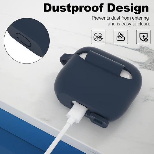 Techsuit-silikonikuori Apple AirPods 3:lle, Laivastonsininen