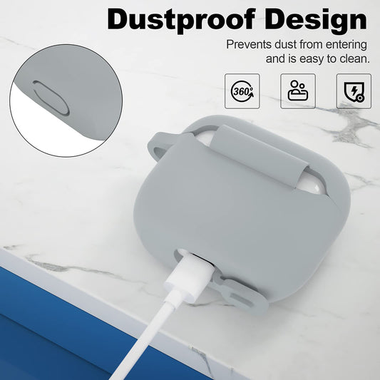 Techsuit-silikonikuori Apple AirPods 3:lle, violetti