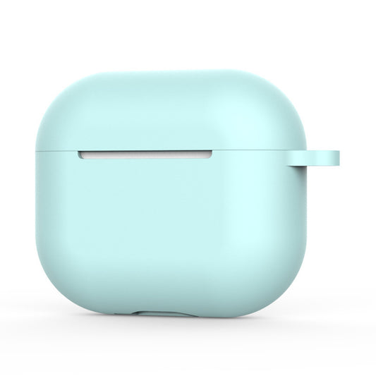 Techsuit-silikonikuori Apple AirPods 4:lle, vaaleanturkoosi