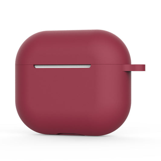 Techsuit-silikonikuori Apple AirPods 4:lle, viininpunainen