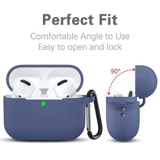 Techsuit-silikonikuori Apple AirPods Pro -sarjalle, laivastonsininen