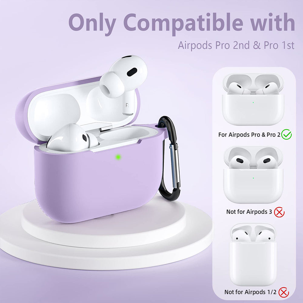 Techsuit-silikonikuori Apple AirPods Pro -sarjalle, violetti