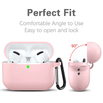 Techsuit-silikonikuori Apple AirPods Pro -sarjalle, vaaleanpunainen