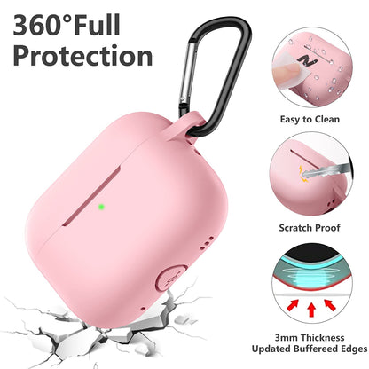Techsuit-silikonikuori Apple AirPods Pro -sarjalle, vaaleanpunainen