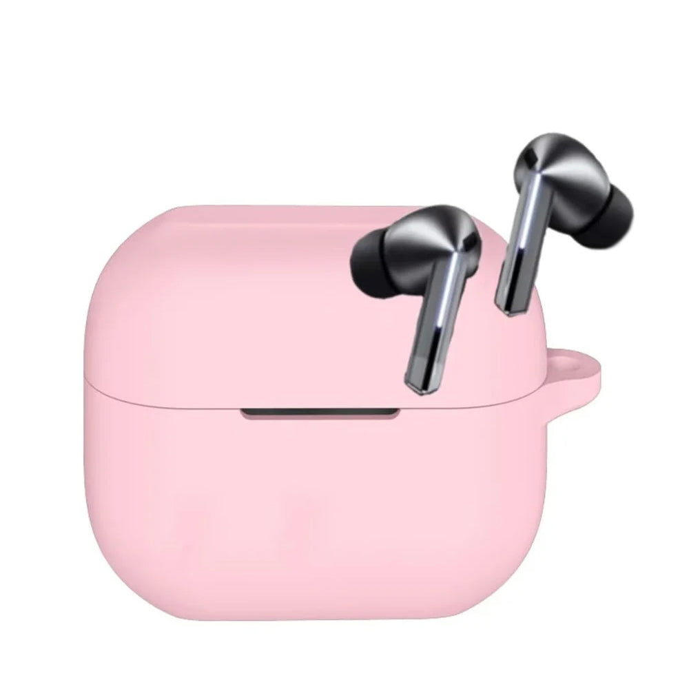 Techsuit-silikonikuori Samsung Galaxy Buds3 FE / Buds3 Pro / Buds3 -kuulokkeille, vaaleanpunainen