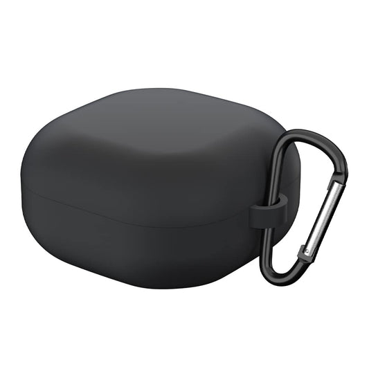 Techsuit-silikonikuori Samsung Galaxy Buds FE / Buds2 Pro / Buds2 / Buds Pro / Buds Live -kuulokkeille, musta