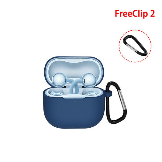 Techsuit Silicone -suojakotelo Huawei FreeClip 2:lle, Musta
