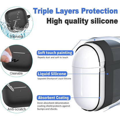 Techsuit Silicone -suojakotelo Huawei FreeClip 2:lle, Musta