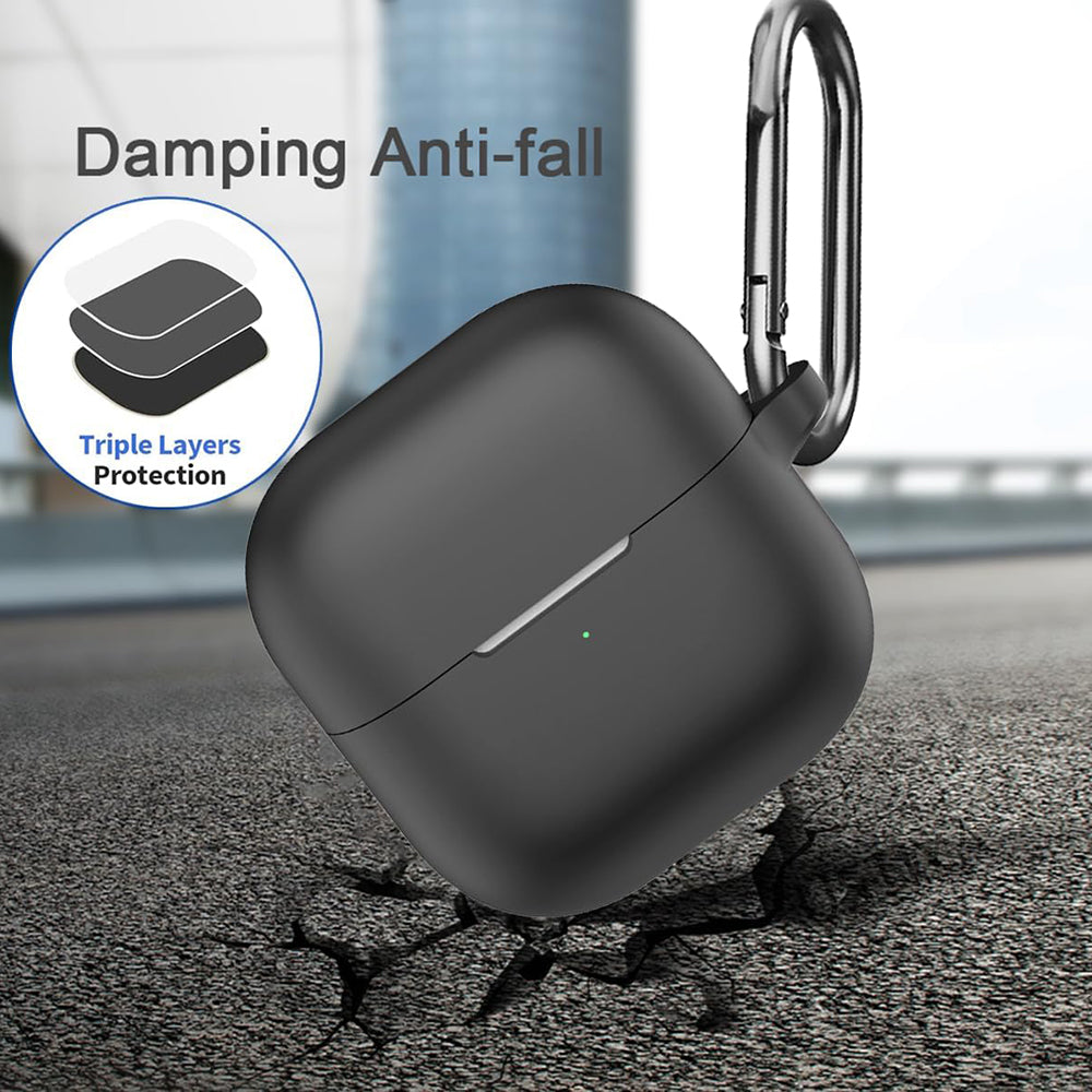 Techsuit Silicone -suojakotelo Huawei FreeClip 2:lle, Musta