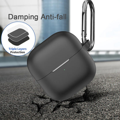 Techsuit Silicone -suojakotelo Huawei FreeClip 2:lle, Musta