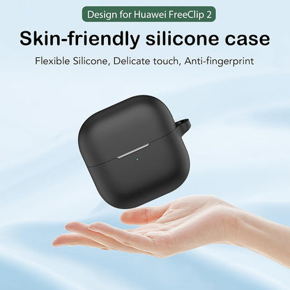 Techsuit Silicone -suojakotelo Huawei FreeClip 2:lle, Musta