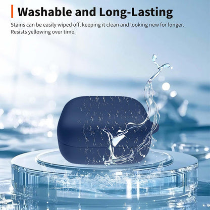 Techsuit Silicone -suojakotelo Samsung Galaxy Buds4 / Buds4 Pro -kuulokkeille, Valkoinen