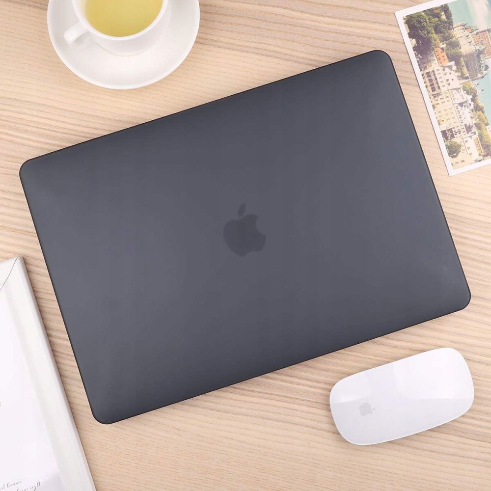 Techsuit UltraShell Case for Apple MacBook Air M3 15inch (2024) / Air M2 15inch (2023), Black