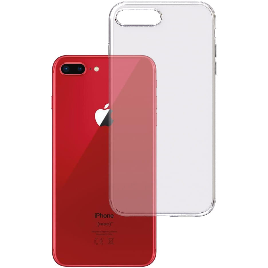 Kotelo Apple iPhone 8 Plus / 7 Plus, 3MK, kirkas, läpinäkyvä, läpinäkyvä