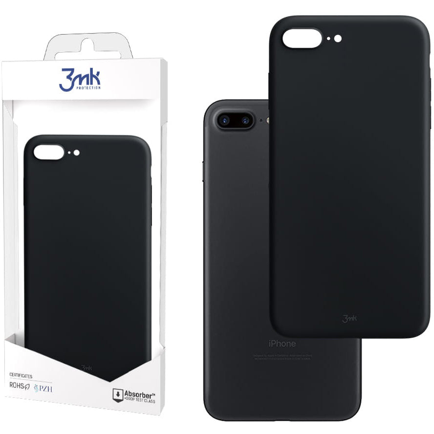 Kotelo Apple iPhone 8 Plus / 7 Plus, 3MK, matta, musta