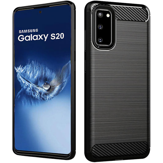 Kuori Samsung Galaxy S20 5G G981 / S20 G980:lle, OEM, Hiili, Musta