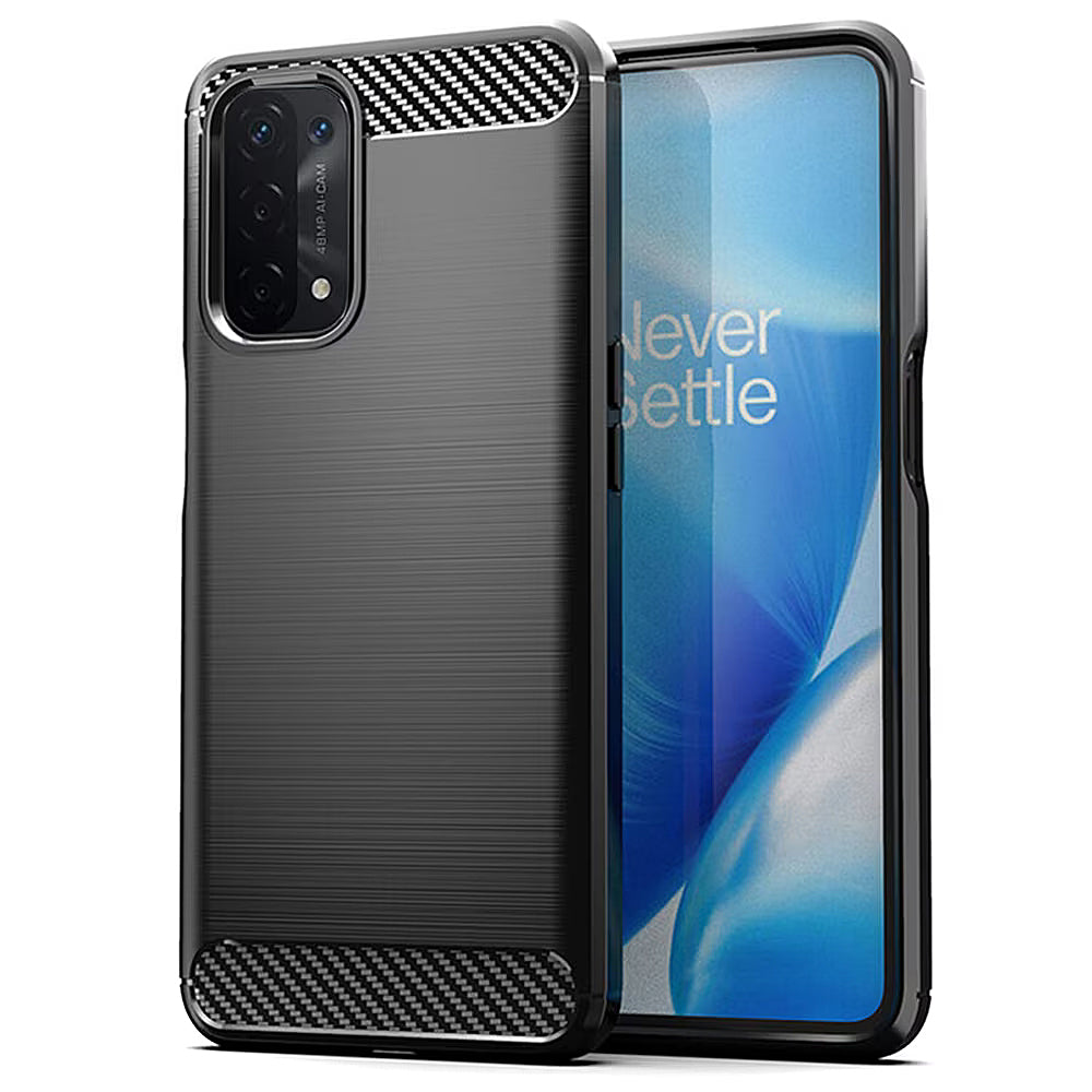 Kuori Oppo A74 5G / A54 5G / A93 5G:lle, OEM, Hiili, Musta